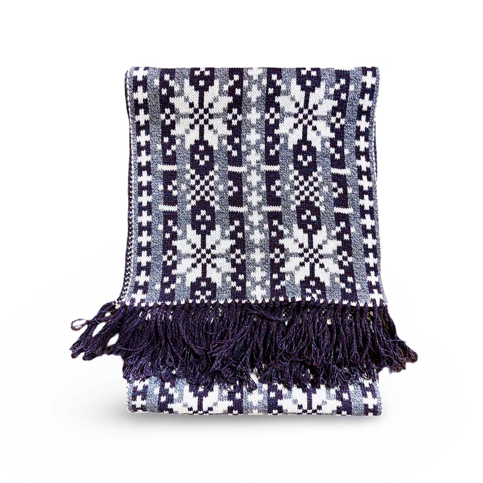 Nordic Winter Hat & Scarf Set - Warm - Asenka - Violet - Unisex